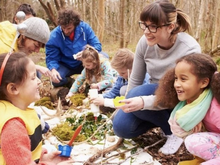 Kids outdoor in nature